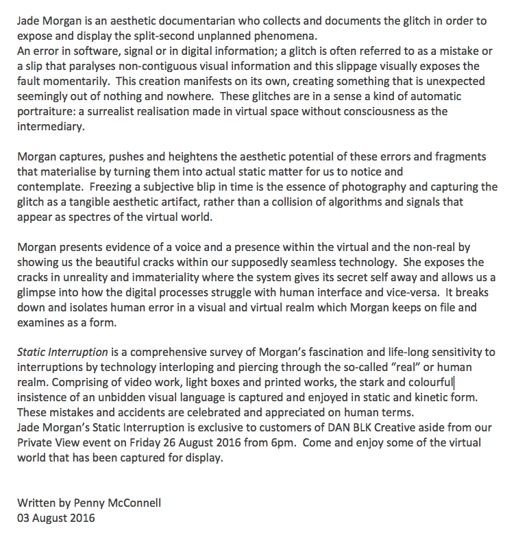 Static Interruption by Jade Morgan