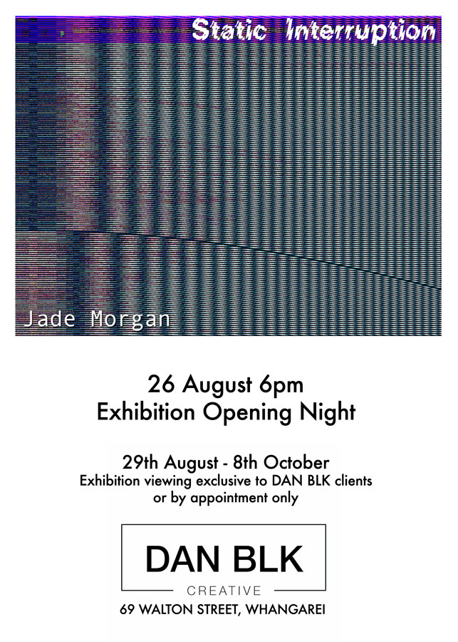 Static Interuption at Dan Blk Creative an exhibition by Glitchkitty404